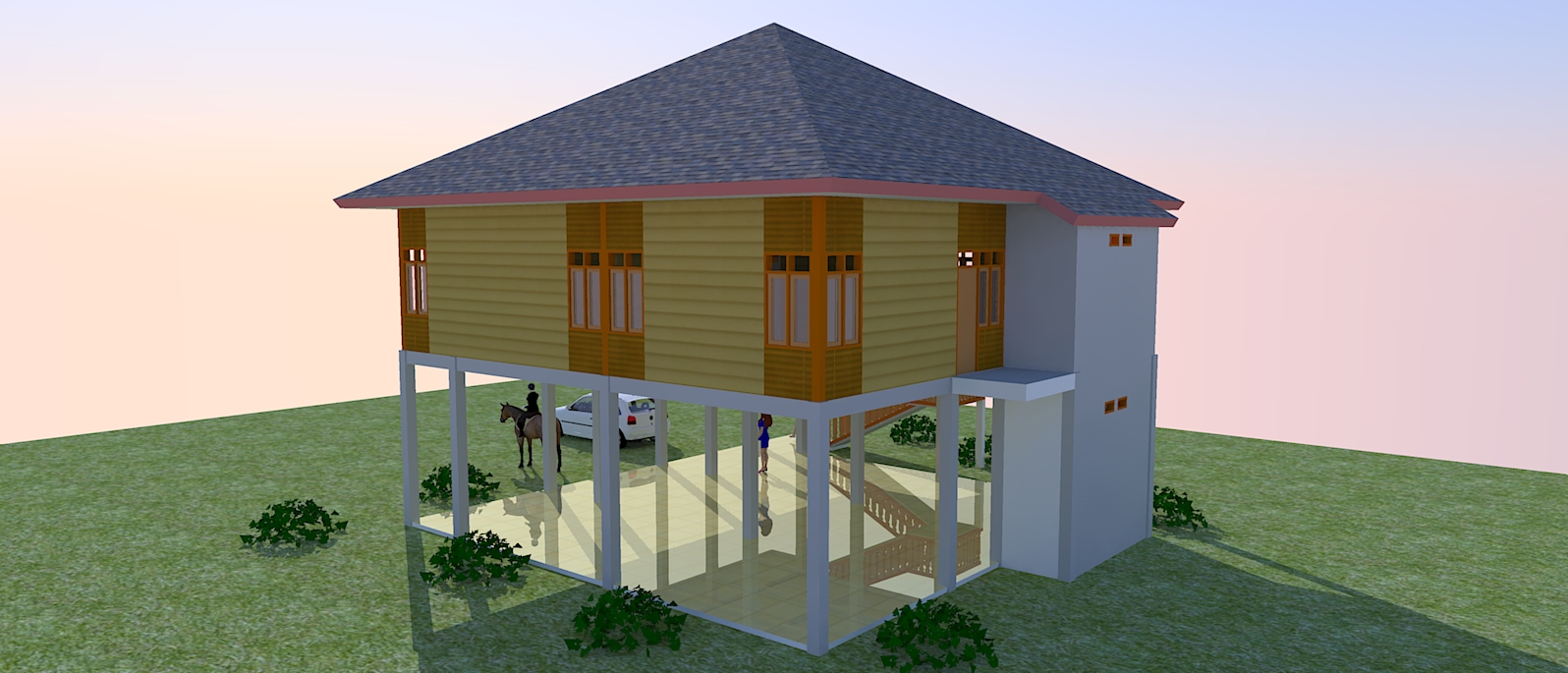  Rumah  Kayu  Kavling Kebun  Bagaimana Membuat Site Plan 